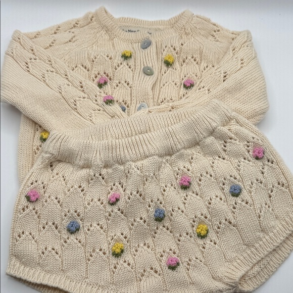 The New Society Baby Cenea Cardigan and Bloomers Set - Picture 3 of 7